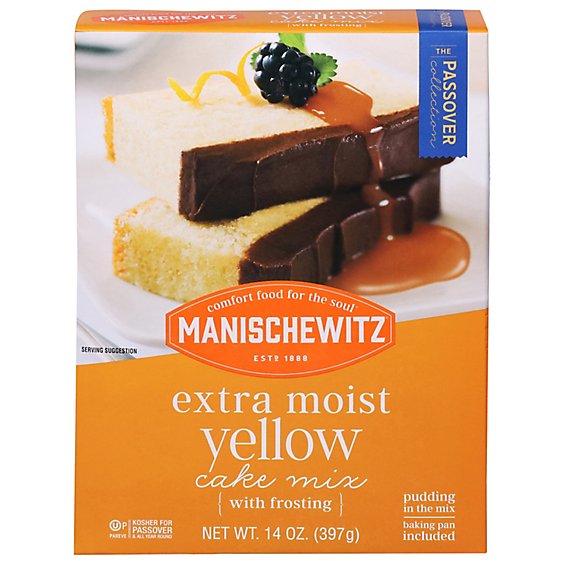Manischewitz Cake Mix Extra Moist Yellow - 14 Oz