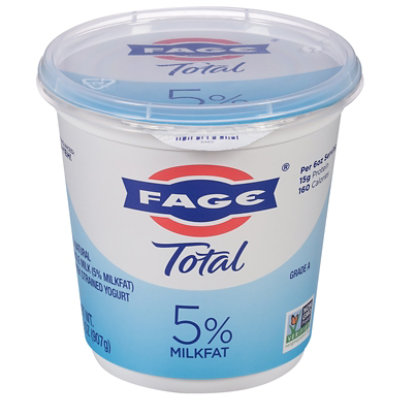 FAGE Total 5% Milkfat Plain Greek Yogurt - 32 Oz - Image 3