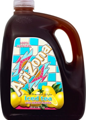 AriZona Iced Tea with Lemon Flavor Sun Brewed Style - 128 Fl. Oz. - Image 2