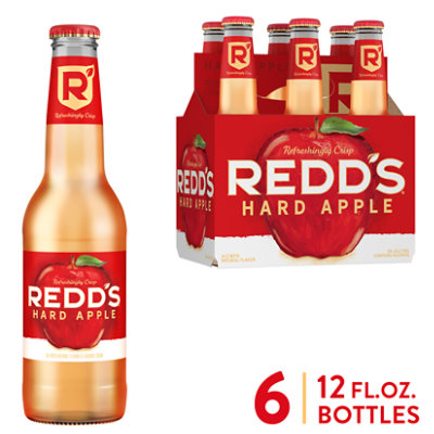 Redds Hard Apple Apple Ale Beer 5% ABV Bottles - 6-12 Fl. Oz. - Image 1