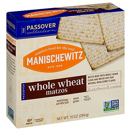 Manischewitz Whole Wheat Matzos - 10 Oz - Image 1