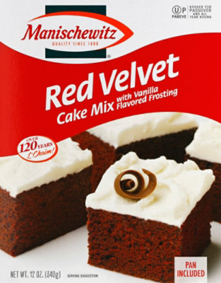 Manischewitz With Vanilla Flavored Frosting Red Velvet Cake Mix - 12 Oz - Image 2