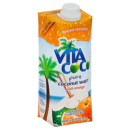 Vita Coco Coconut Water Pure with Orange - 16.9 Fl. Oz. - Image 1