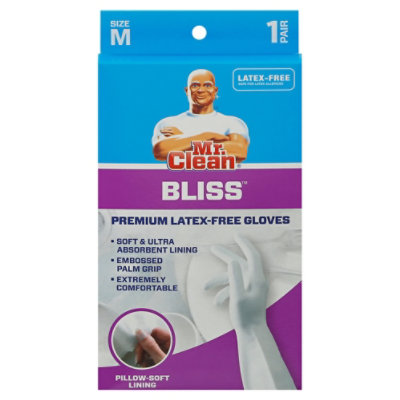 Mr. Clean Bliss Gloves Premium Latex-Free M - Each