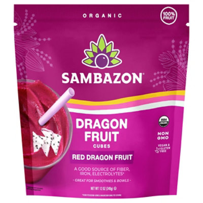 Sambazon Organic Dragon Fruit Cubes - 12 Oz