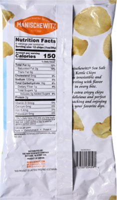 Manischewitz Kettle Sea Salt Chips - 6 Oz - Image 6