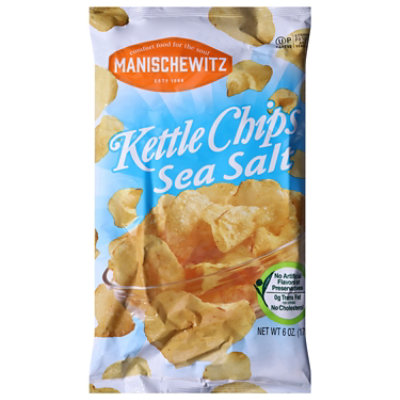 Manischewitz Kettle Sea Salt Chips - 6 Oz