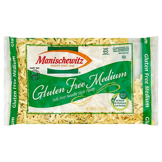 Manischewitz Passover Gold Medium Egg Noodles Yolk Free - 12 Oz