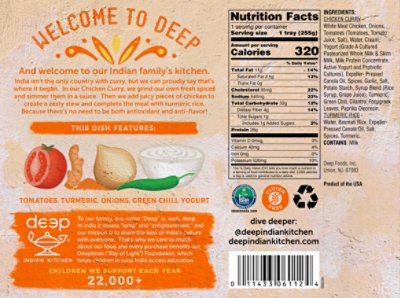 Deep Indian Kitchen Chicken Curry with Turmeric Rice - 9 Oz - Image 6