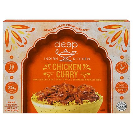Deep Indian Kitchen Chicken Curry with Turmeric Rice - 9 Oz - Image 1