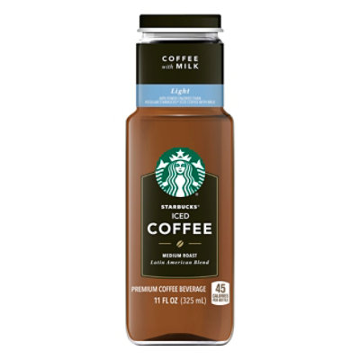 Starbucks Coffee Beverage Premium Iced Coffee Plus Milk Low Calorie - 11 Fl. Oz.