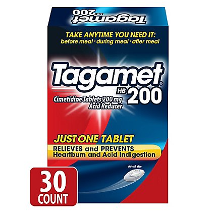 Tagamet Hb 200 Mg Tablets - 30 Count