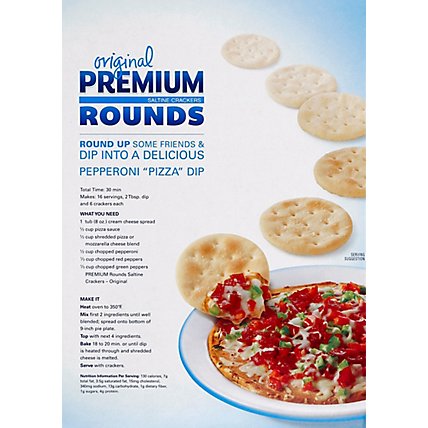 PREMIUM Crackers Saltine Rounds Original - 10 Oz - Image 3