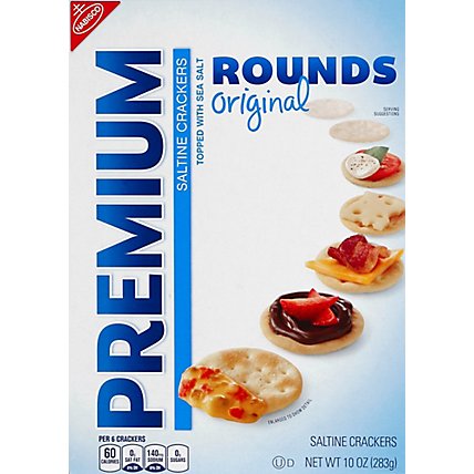 PREMIUM Crackers Saltine Rounds Original - 10 Oz - Image 2