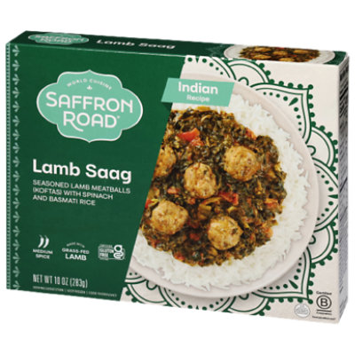 Saffron Road Lamb Saag Gluten Free Indian Frozen Meal - 10 Oz - Image 3