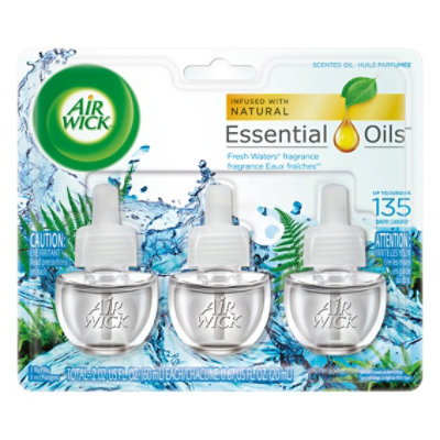 Air Wick Scented Oil Refill Fresh Waters - 3-0.67 Fl. Oz.