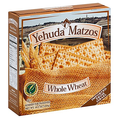 Yehuda Matzo Whole Wheat - 10.5 Oz