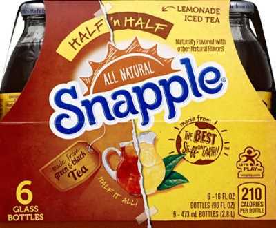 Snapple Iced Tea Half N Half Lemonade - 6-16 Fl. Oz. - Image 2