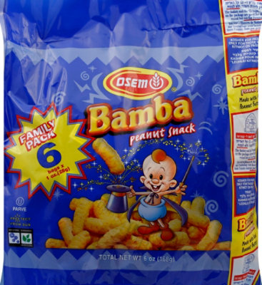 Osem Bamba Family Pack Peanut Snack - 6 Oz - Image 2
