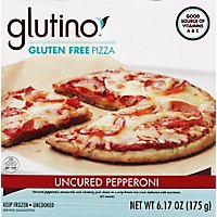 Glutino Pizza Brown Rice Crust Pepperoni Gluten Free Frozen - 6.2 Oz - Image 2