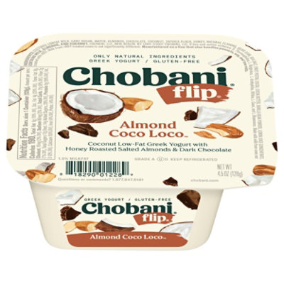 Chobani Flip Low-Fat Greek Yogurt Almond Coco Loco - 4.5 Oz