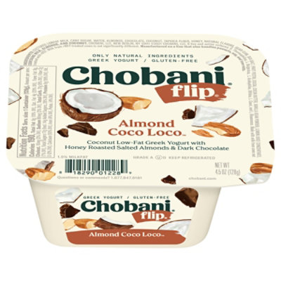 Chobani Flip Chocolate Almond Coco Loco Low-Fat Greek Yogurt - 4.5 Oz - Image 3