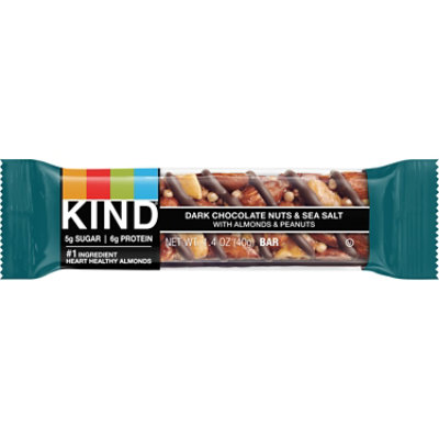 KIND Bar Nuts & Spices Dark Chocolate Nuts & Sea Salt - 1.4 Oz - Image 2