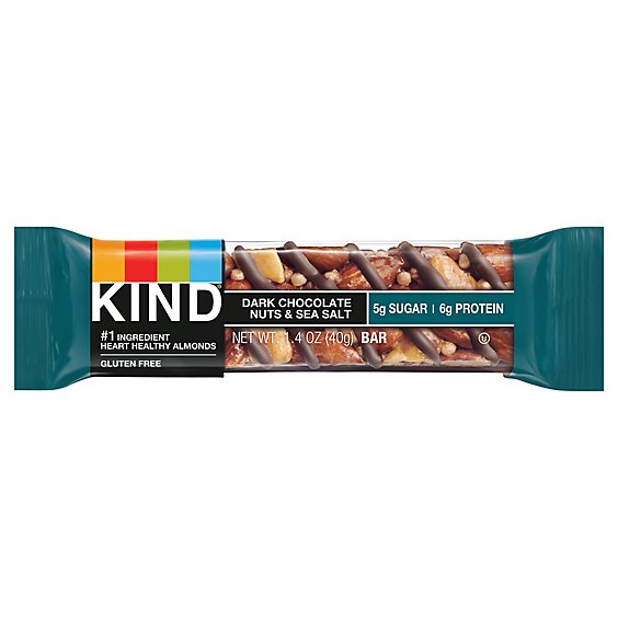 KIND Bar Nuts & Spices Dark Chocolate Nuts & Sea Salt - 1.4 Oz