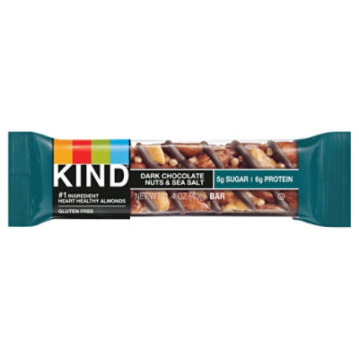 KIND Bar Nuts & Spices Dark Chocolate Nuts & Sea Salt - 1.4 Oz