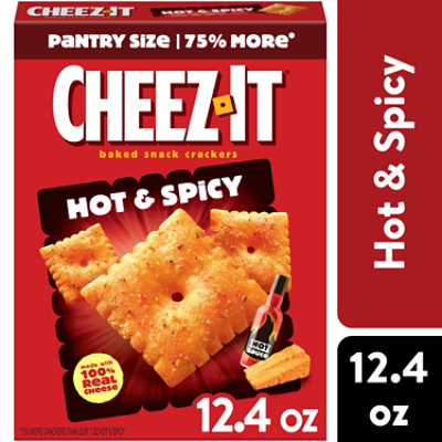 Cheez-It Cheese Crackers Baked Snack Hot and Spicy - 12.4 Oz - Image 1