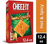 Cheez-It Cheese Crackers Baked Snack Hot and Spicy - 12.4 Oz
