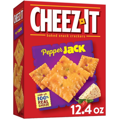 Cheez-It Cheese Crackers Baked Snack Pepper Jack 12.4 Oz - Shaw's