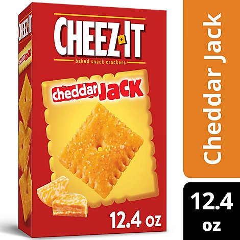 Cheez-It Cheese Crackers Baked Snack Cheddar Jack - 12.4 Oz
