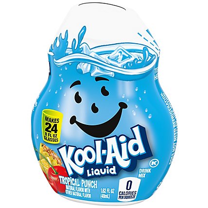 Kool-Aid Liquid Tropical Punch Naturally Flavored Soft Drink Mix Bottle - 1.62 Fl. Oz. - Image 8