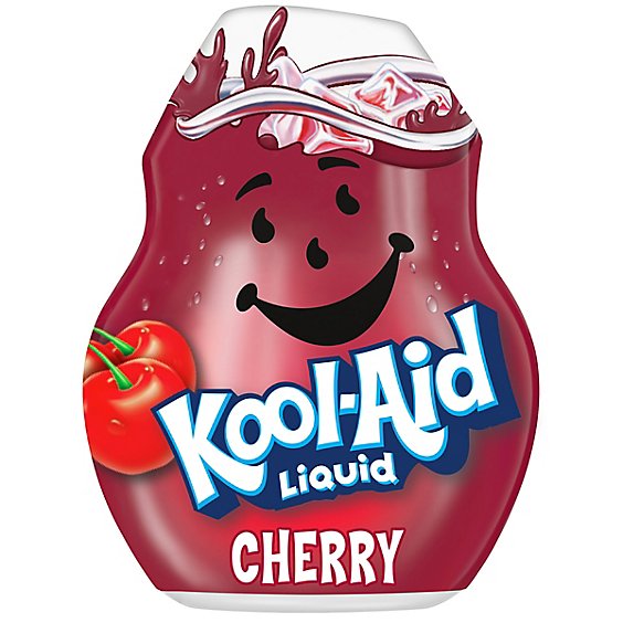 Kool-Aid Liquid Cherry Artificially Flavored Soft Drink Mix Bottle - 1.62 Fl. Oz.