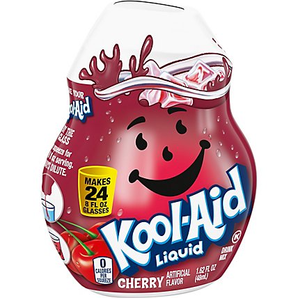 Kool-Aid Liquid Cherry Artificially Flavored Soft Drink Mix Bottle - 1.62 Fl. Oz. - Image 8
