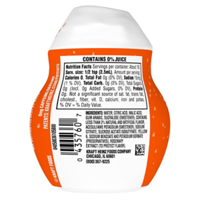 Kool-Aid Liquid Orange Artificially Flavored Soft Drink Mix Bottle - 1.62 Fl. Oz. - Image 6