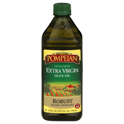 Pompeian Olive Oil Extra Virgin Robust Flavor - 24 Fl. Oz.