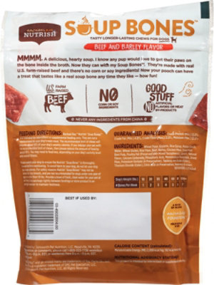 Rachael Ray Nutrish Chews for Dogs Beef & Barley Recipe Pouch 3 Count - 6.3 Oz - Image 5