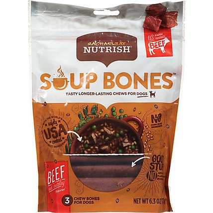 Rachael Ray Nutrish Chews for Dogs Beef & Barley Recipe Pouch 3 Count - 6.3 Oz - Image 2