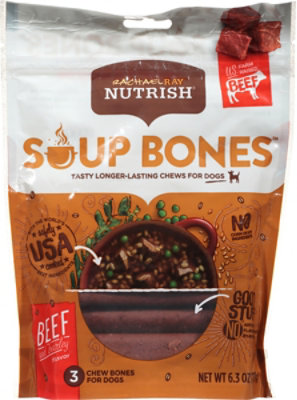 Rachael Ray Nutrish Chews for Dogs Beef & Barley Recipe Pouch 3 Count - 6.3 Oz - Image 2