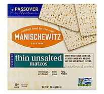 Manischewitz Unsalted Thin Matzos - 10 Oz