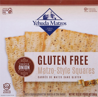 Yehuda Matzo Squares Toasted Onion Gluten Free - 10.5 Oz - Image 6