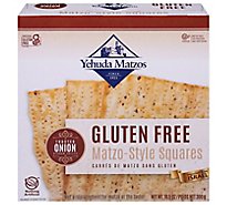 Yehuda Matzo Squares Toasted Onion Gluten Free - 10.5 Oz