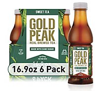Gold Peak Sweetened Black Tea - 6-16.9 Fl. Oz.