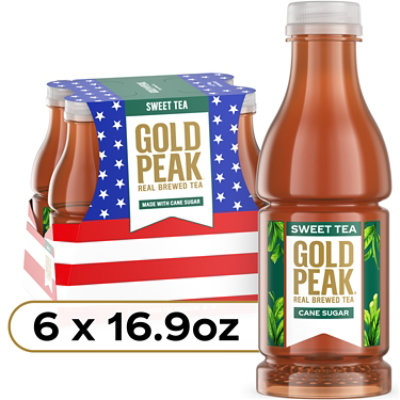Gold Peak Sweetened Black Tea - 6-16.9 Fl. Oz.