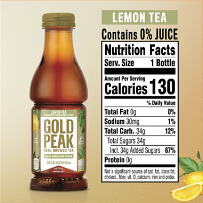 Gold Peak Tea Iced Sweetened Lemon Flavored - 18.5 Fl. Oz. - Image 4