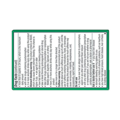 Excedin Pain Reliever Extra Strength Caplets - 24 Count - Image 4