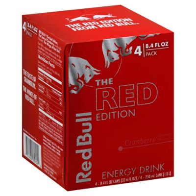 Red Bull Energy Drink The Red Edition Cranberry Can - 4-8.4 Fl. Oz. - Image 1