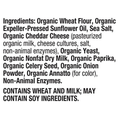 Annies Homegrown Crackers Organic Baked Snack Cheddar Squares  - 7.5 Oz - Image 4